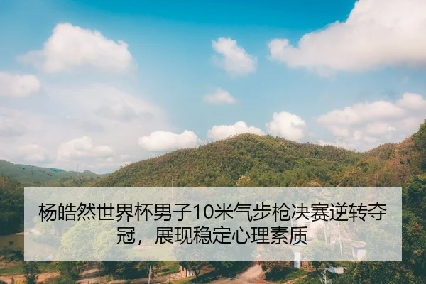 杨皓然世界杯男子10米气步枪决赛逆转夺冠，展现稳定心理素质
