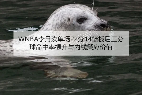 WNBA李月汝单场22分14篮板后三分球命中率提升与内线策应价值